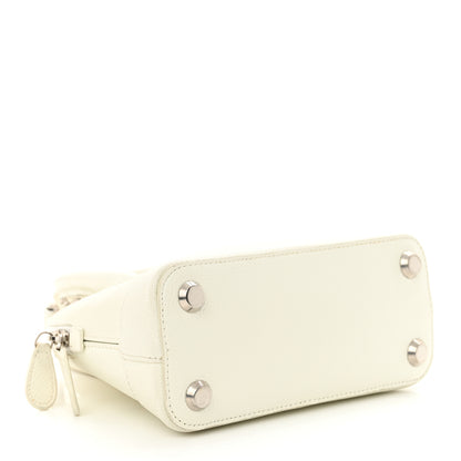 Balenciaga Grained Calfskin XXS Ville Top Handle Bag White Black 4 of 12