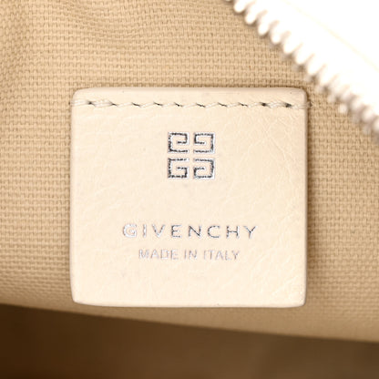 Givenchy Tumbled Calfskin Mini Voyou Boyfriend Party Bag White 6 of 10