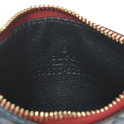 Gucci GG Supreme Monogram Blooms Coin Case Card Holder Beige Blue Navy Hibiscus Red 6 of 6