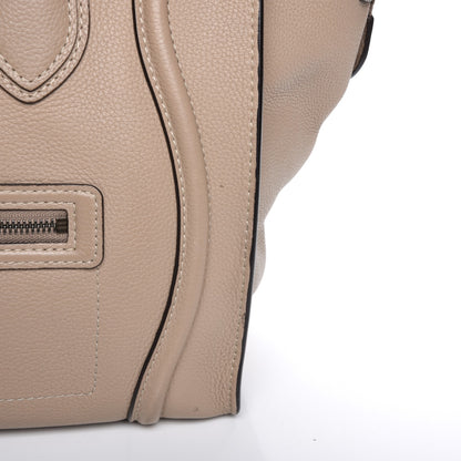 Celine Drummed Calfskin Mini Luggage Dune 11 of 14