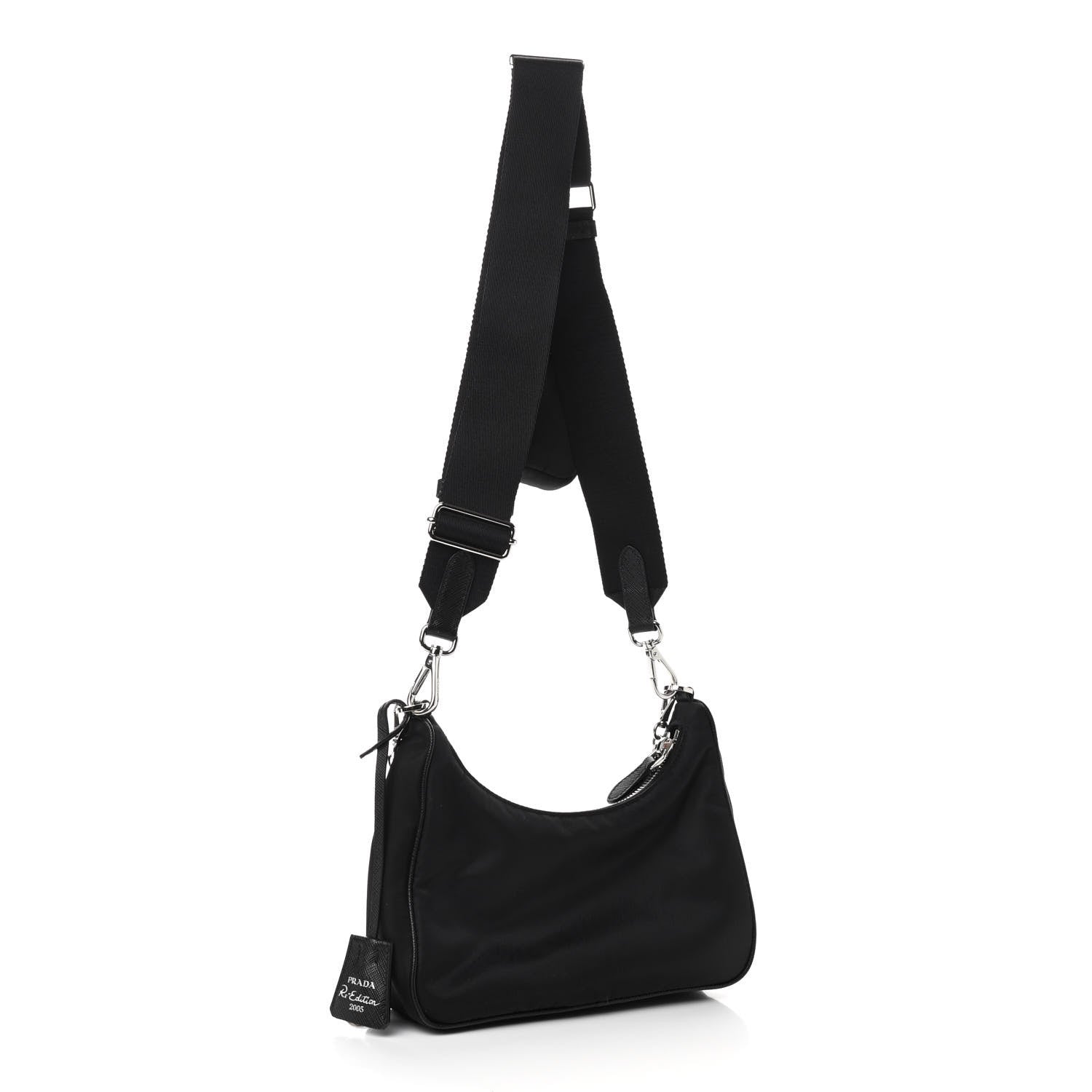 Prada Nylon Re-Edition 2005 Shoulder Bag Black 3 of 10