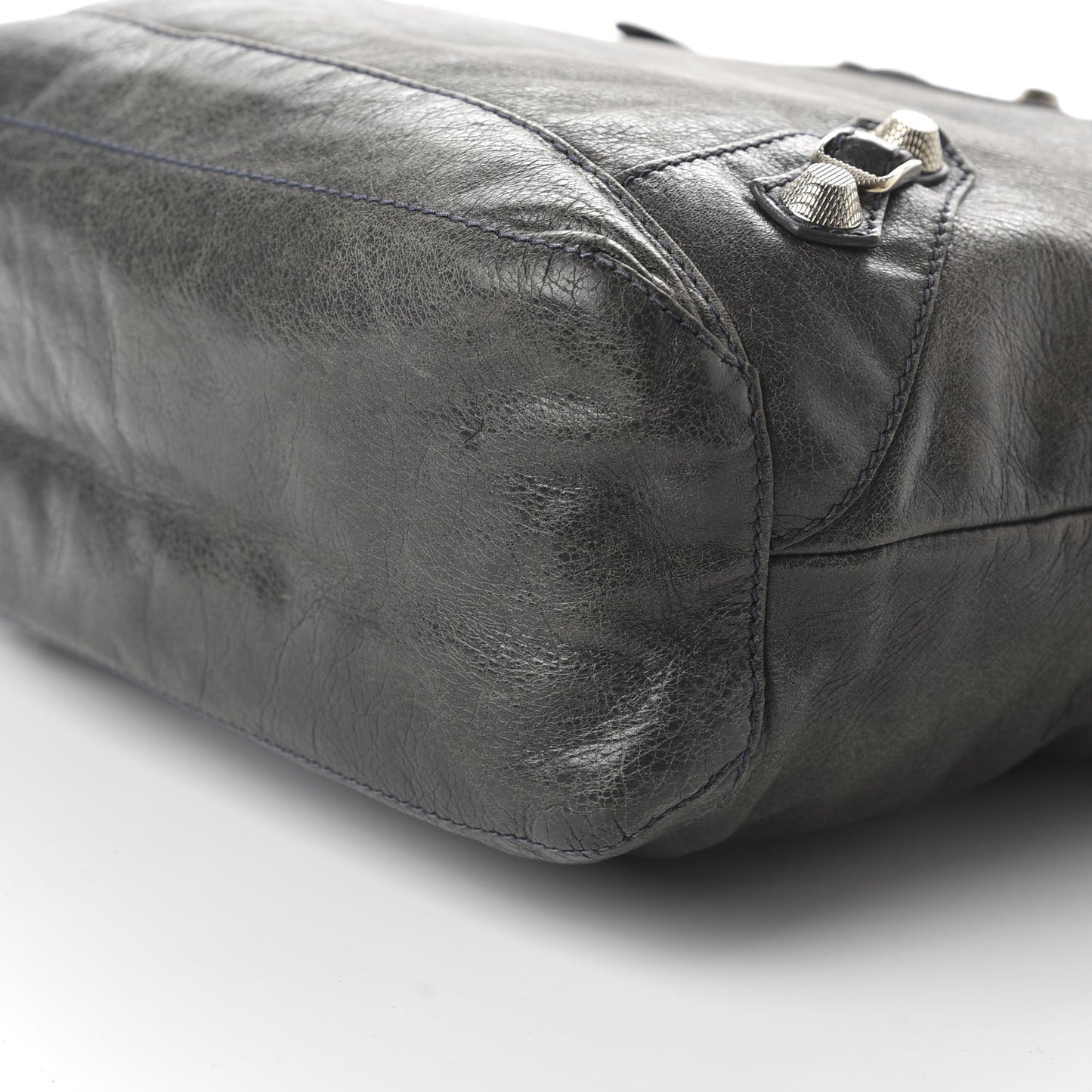 Agneau Giant 21 Silver Hardware Day Hobo Anthracite