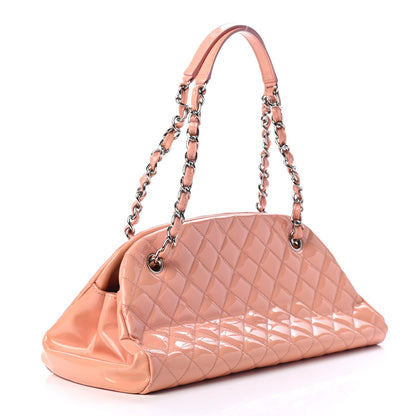 Chanel Patent Quilted Medium Just Mademoiselle Bowling Bag Pink 2 of 4