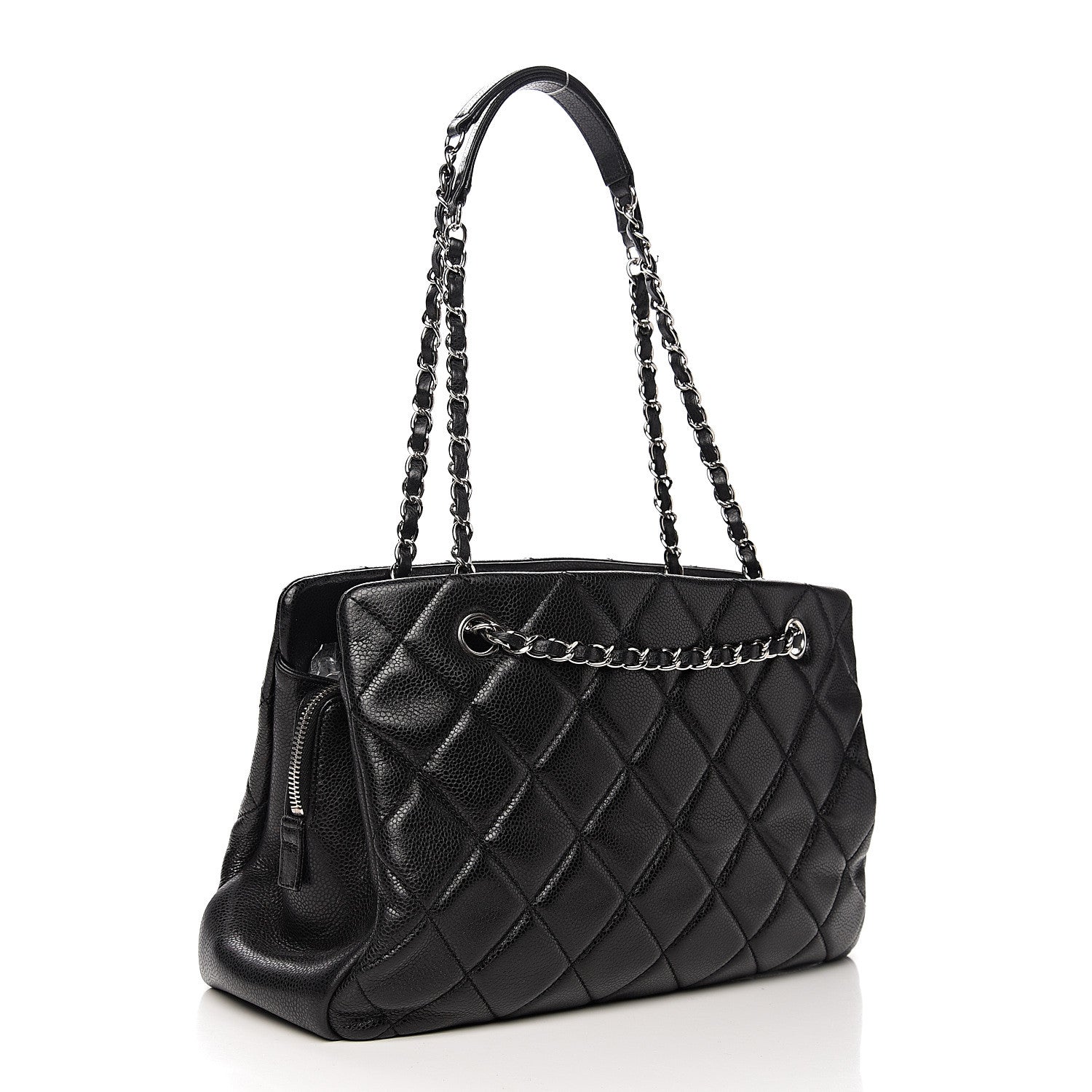 Chanel Caviar Quilted CC Timeless Tote Black 2 of 12