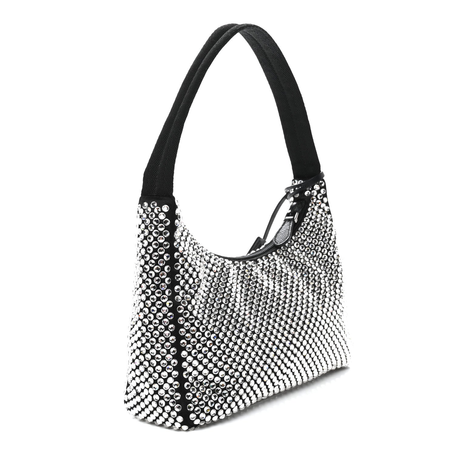 Prada Satin Crystal Mini Re-Edition 2000 Bag Cristal 3 of 10