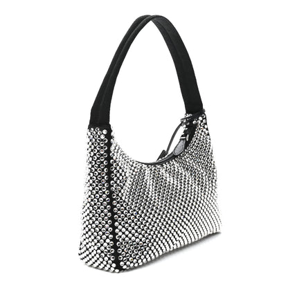 Prada Satin Crystal Mini Re-Edition 2000 Bag Cristal 3 of 10