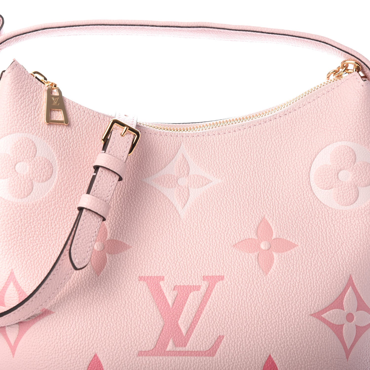 Louis Vuitton Empreinte Monogram Giant By The Pool Marshmallow Hobo PM Bouton De Rose 7 of 9
