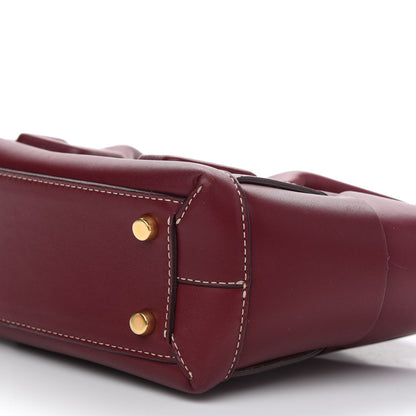 Bottega Veneta Calfskin Mini Maxi Intrecciato Arco Burgundy 8 of 13