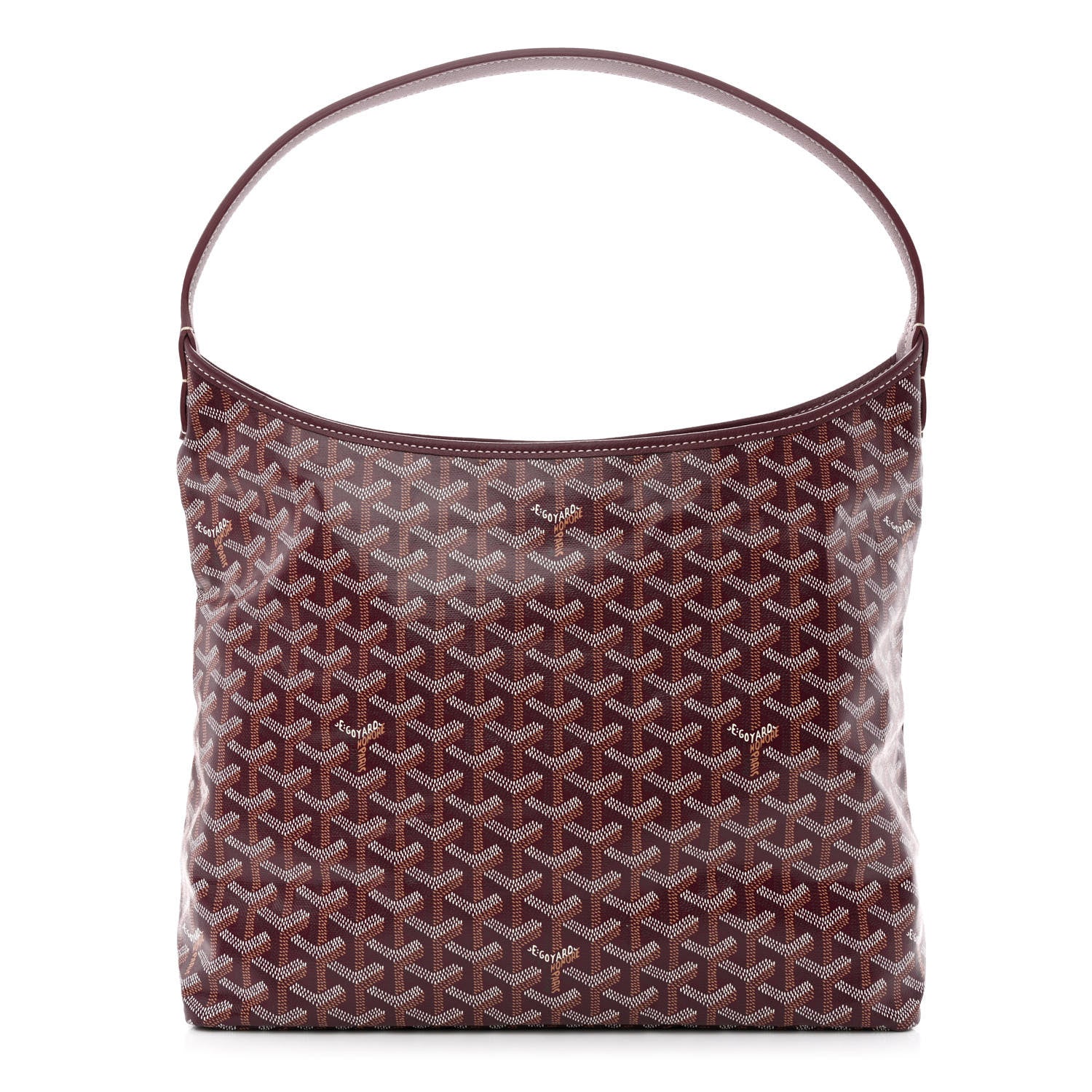 Goyard Goyardine Boheme Hobo Burgundy 3 of 12