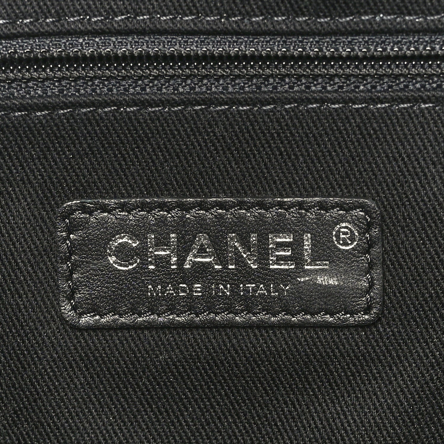 Chanel Mixed Fibers Large Maxi Shopping Bag Blue Beige 6 of 9