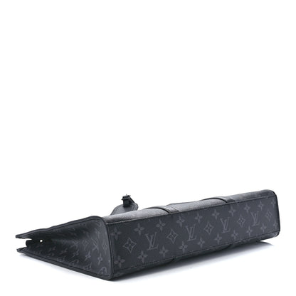 Louis Vuitton Monogram Eclipse Sac Plat Horizontal Zipper 4 of 11