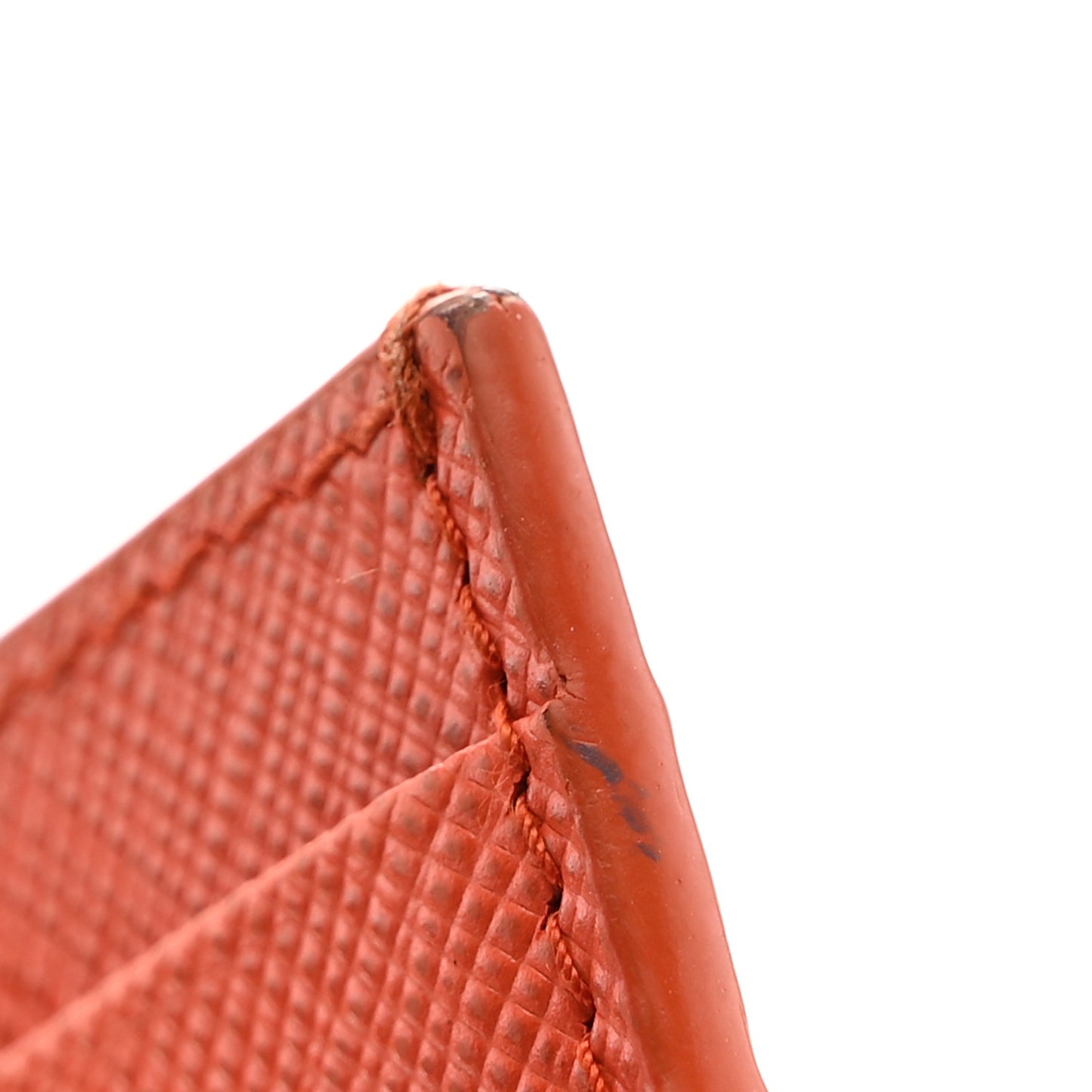 Saffiano Triangle Card Holder Arancio