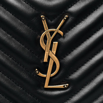 Saint Laurent Calfskin Matelasse Monogram Lou Camera Bag Black 12 of 19