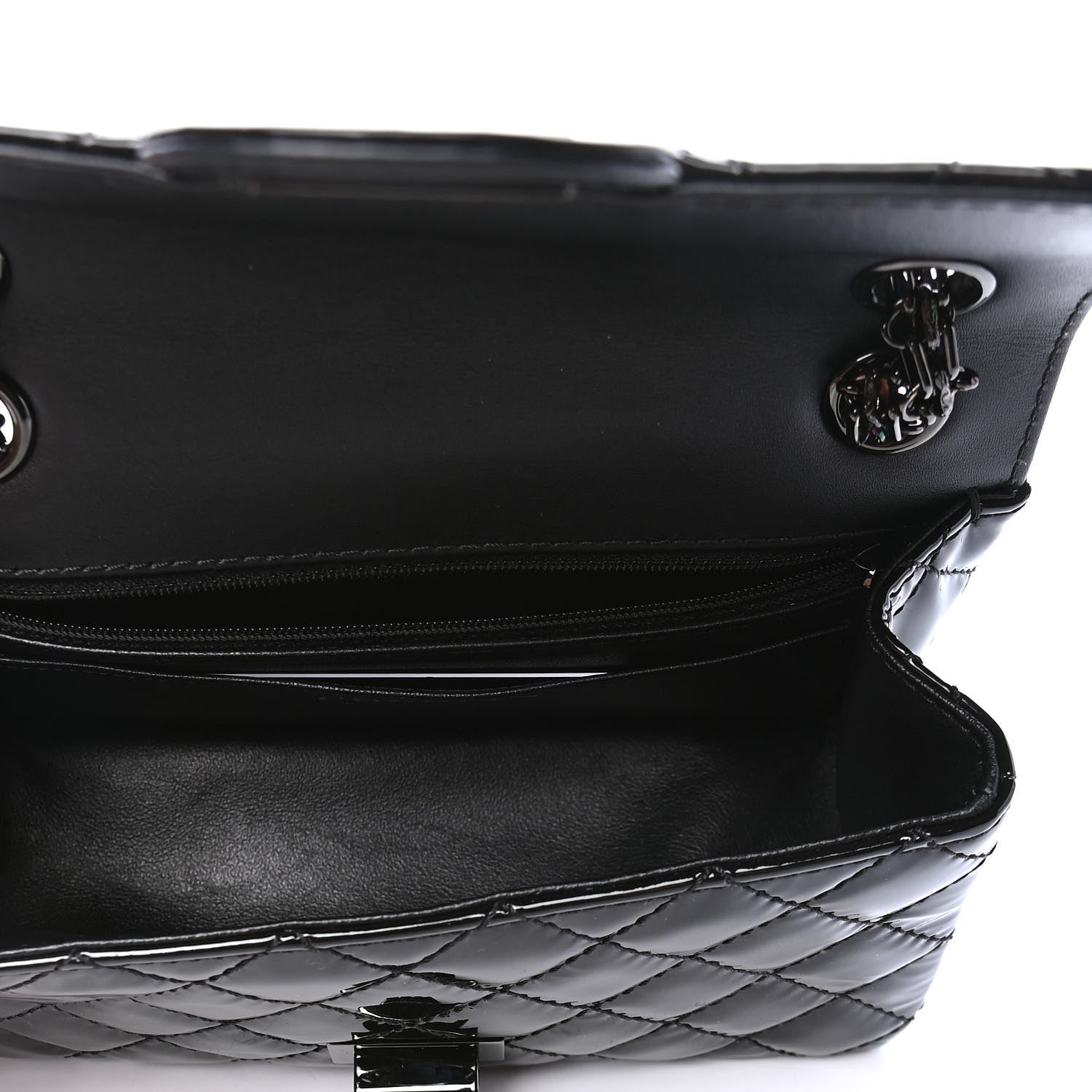Chanel Patent Calfskin Quilted 2.55 Reissue Mini Flap So Black 4 of 6