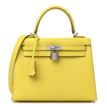 Hermes Epsom Kelly Sellier 25 Lime 1 of 10