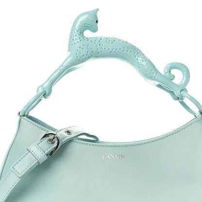 Lanvin Satin Cat Hobo Blue 7 of 9