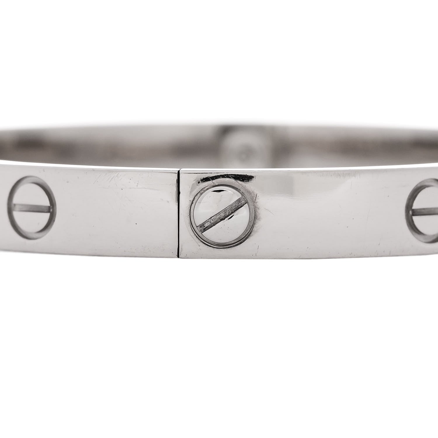 Cartier 18K White Gold LOVE Bracelet 18 4 of 7