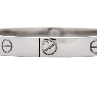 Cartier 18K White Gold LOVE Bracelet 18 4 of 7
