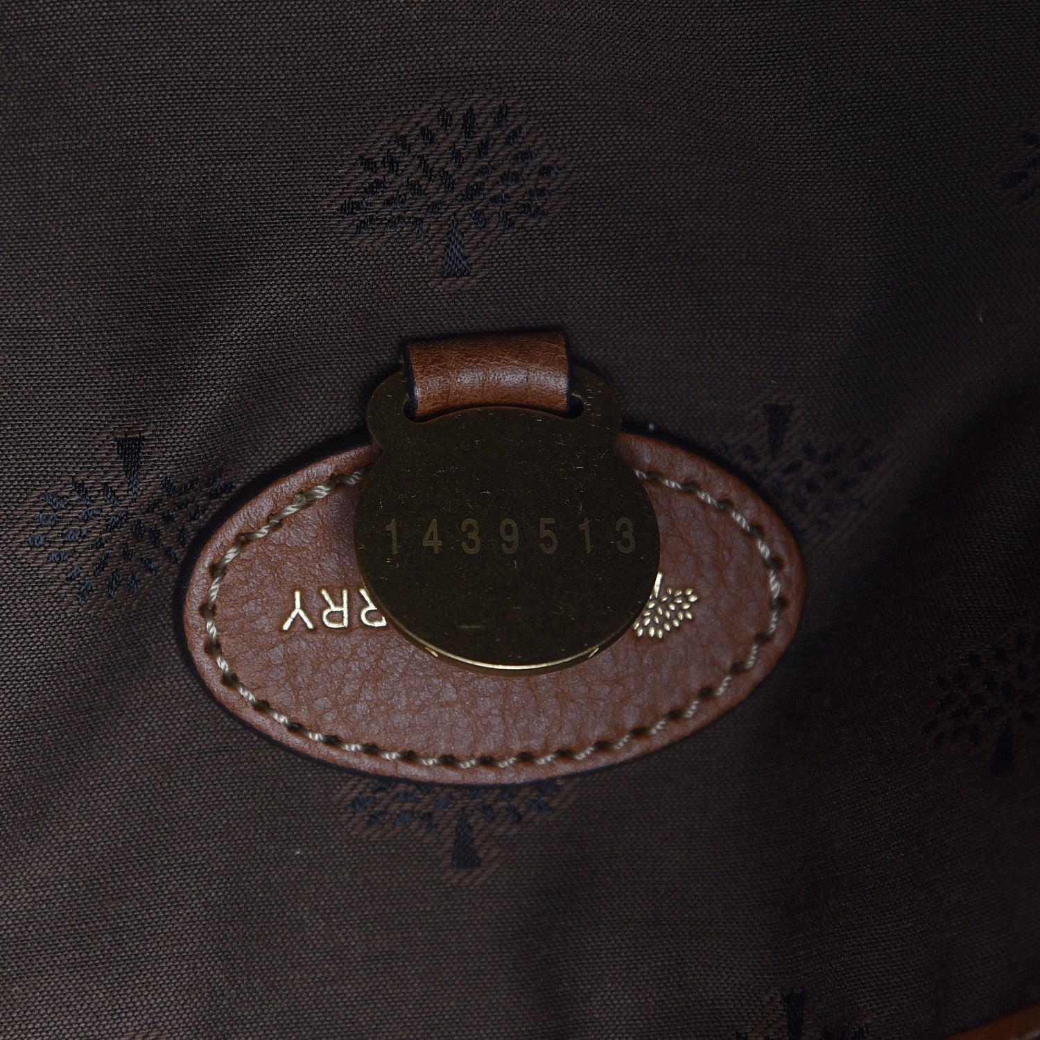 Mulberry Natural Calfskin Elkington Briefcase Oak 9 of 11