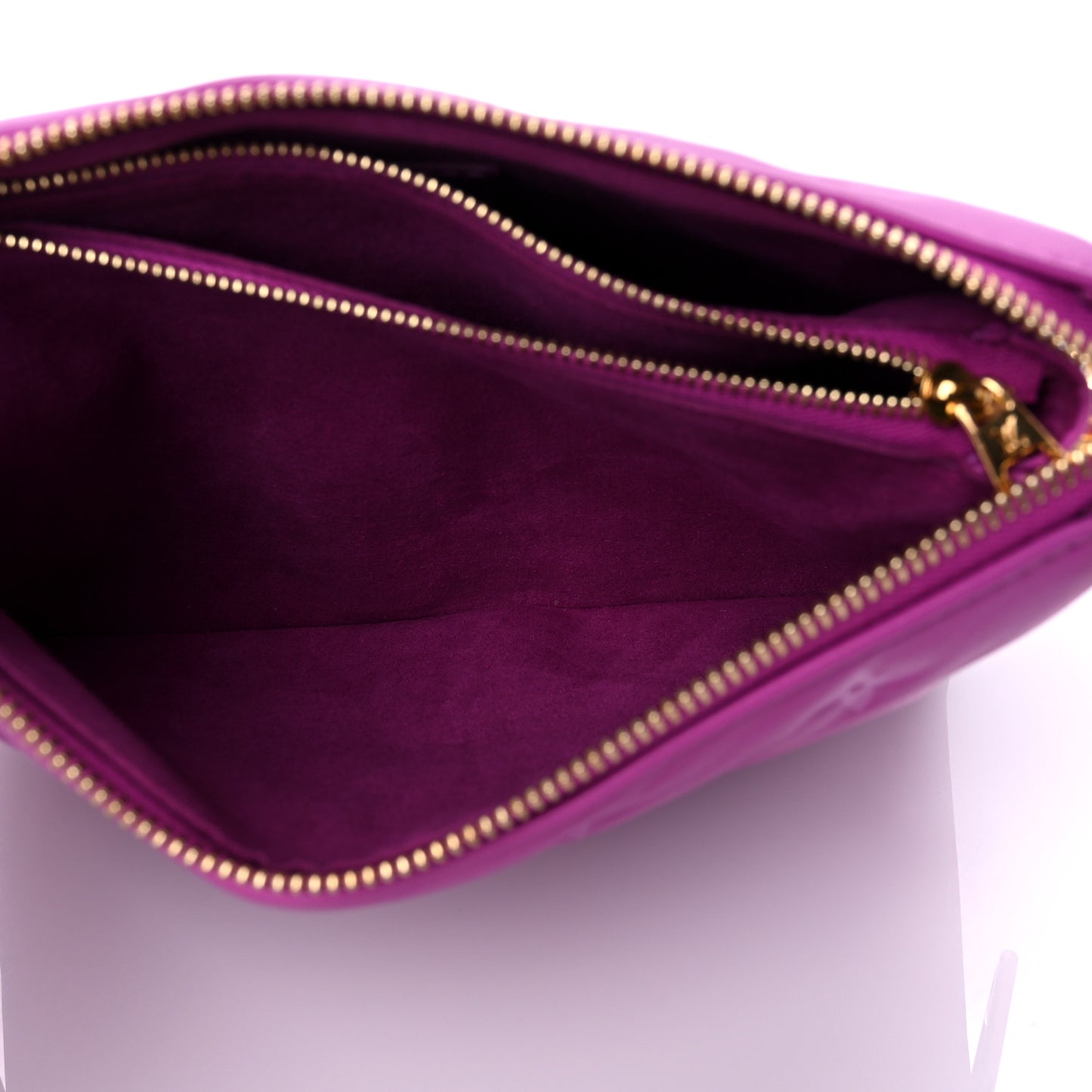 Lambskin Embossed Monogram Coussin BB Orchid