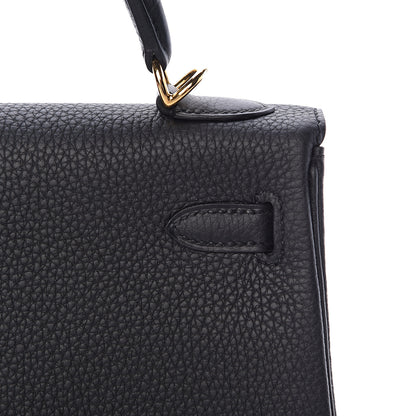 Hermes Togo Kelly Retourne 25 Black 14 of 40