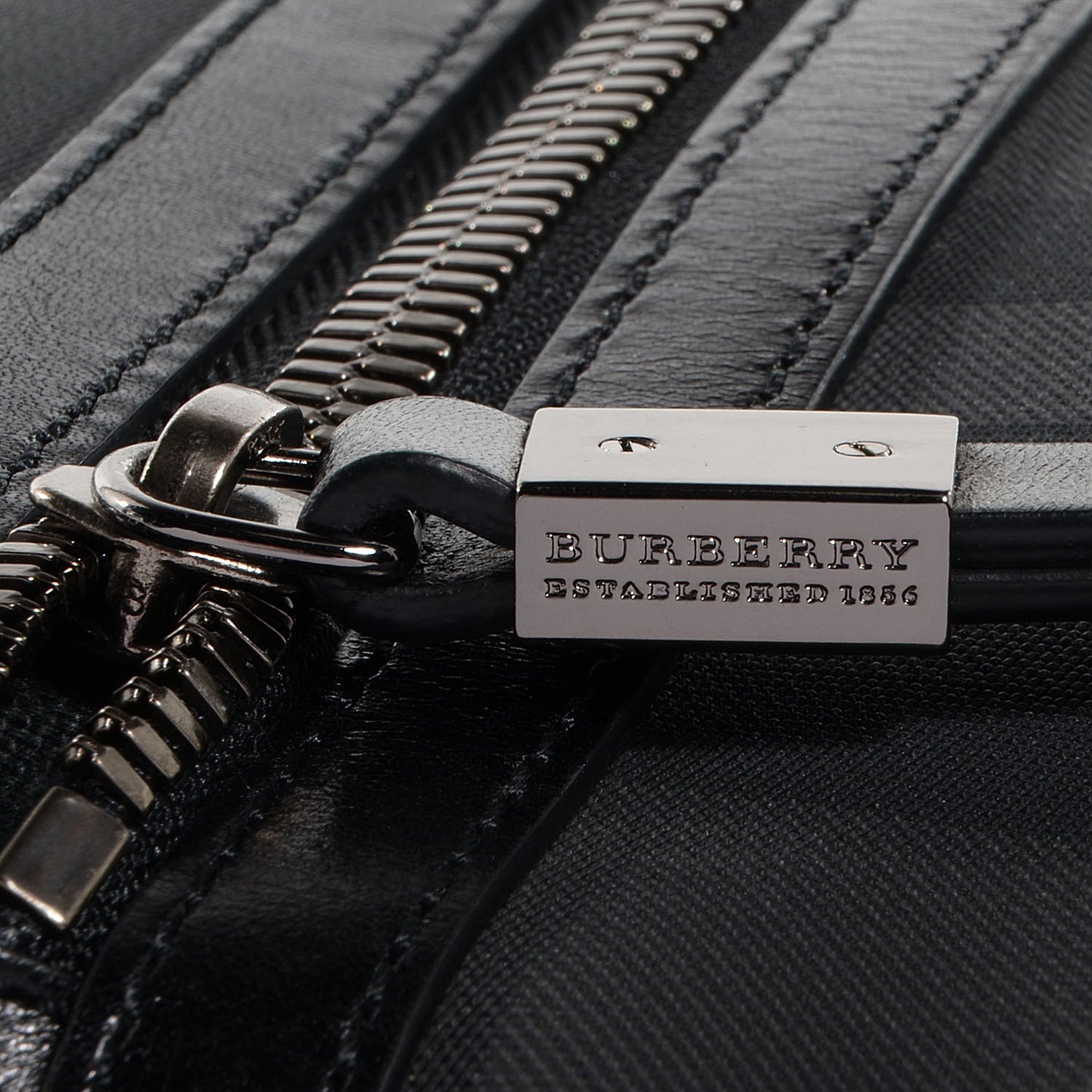 London Check Turin Flat Crossbody Messenger Bag Charcoal