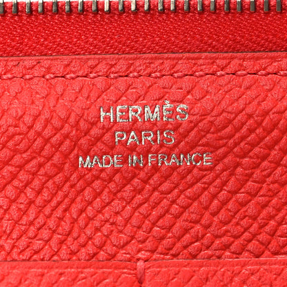 Hermes Epsom Printed Silk Flamingo Party Soie-Cool Wallet Rose Jaipur 8 of 10