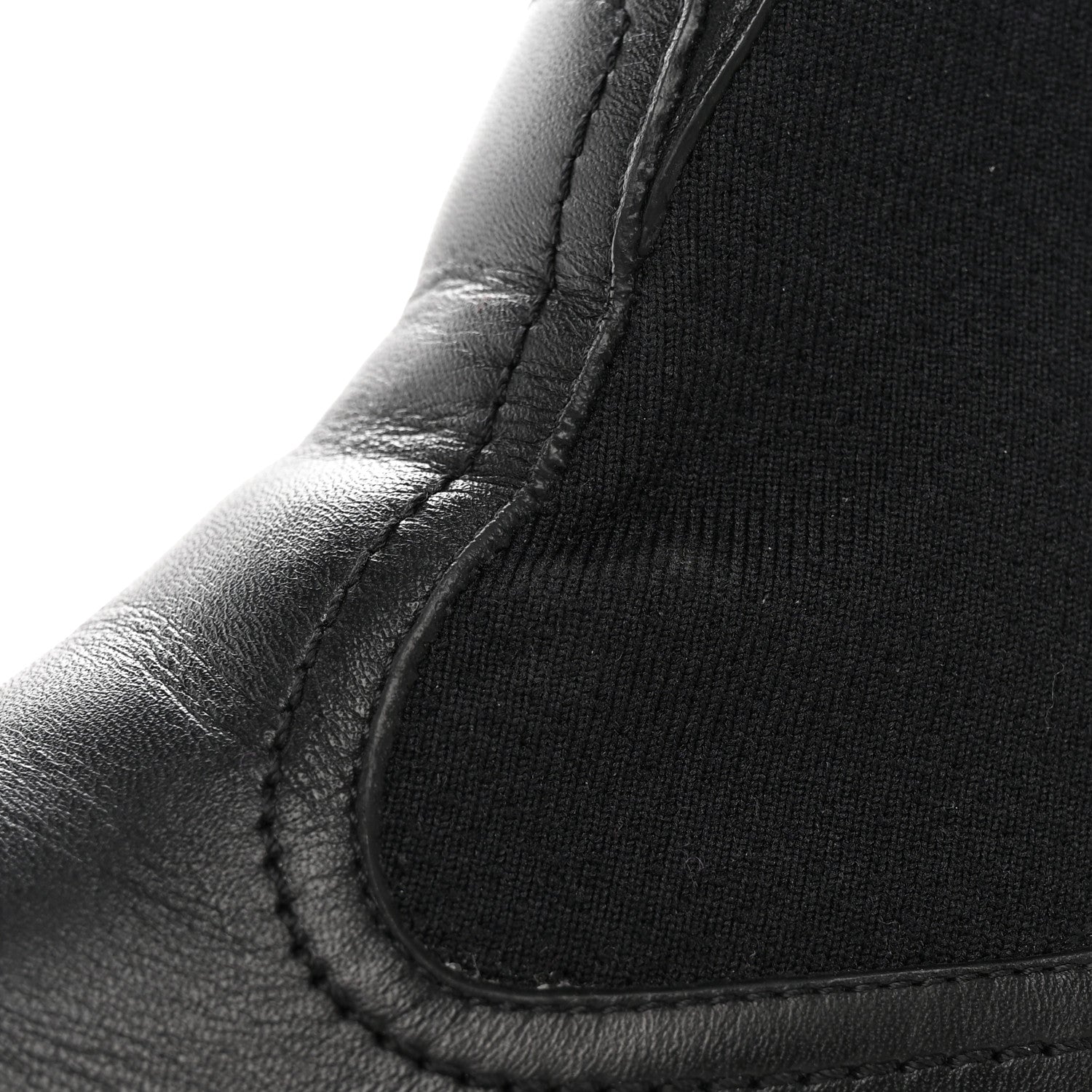 Fendi Fabric Jacquard FF Calfskin Domino Chelsea Boots 39 Black Tobacco 16 of 18