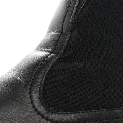 Fendi Fabric Jacquard FF Calfskin Domino Chelsea Boots 39 Black Tobacco 16 of 18