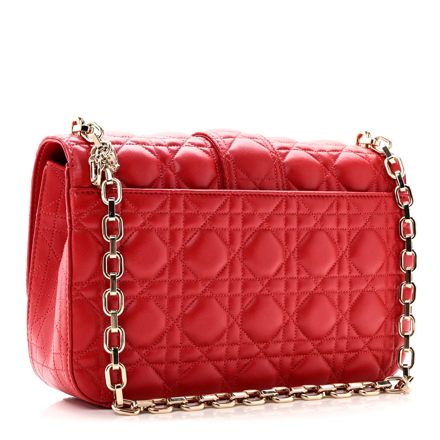 Christian Dior Lambskin Cannage Medium Miss Dior Flap Red 4 of 10