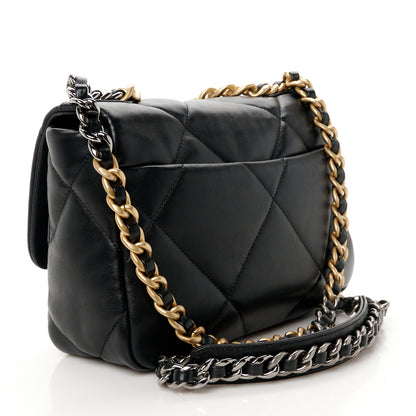 Chanel Lambskin Quilted Medium Chanel 19 Flap Black 3 of 10