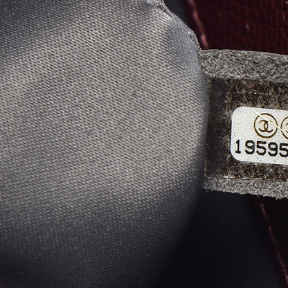 Chanel Caviar Quilted Grand Shopping Tote GST Burgundy 8 of 8