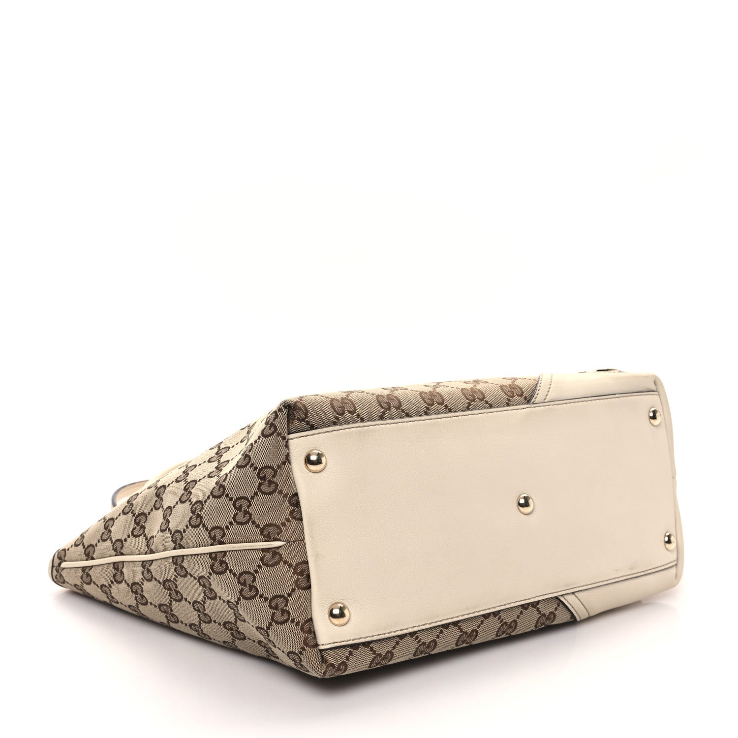 Gucci Monogram Medium New Britt Tote Off White 4 of 12