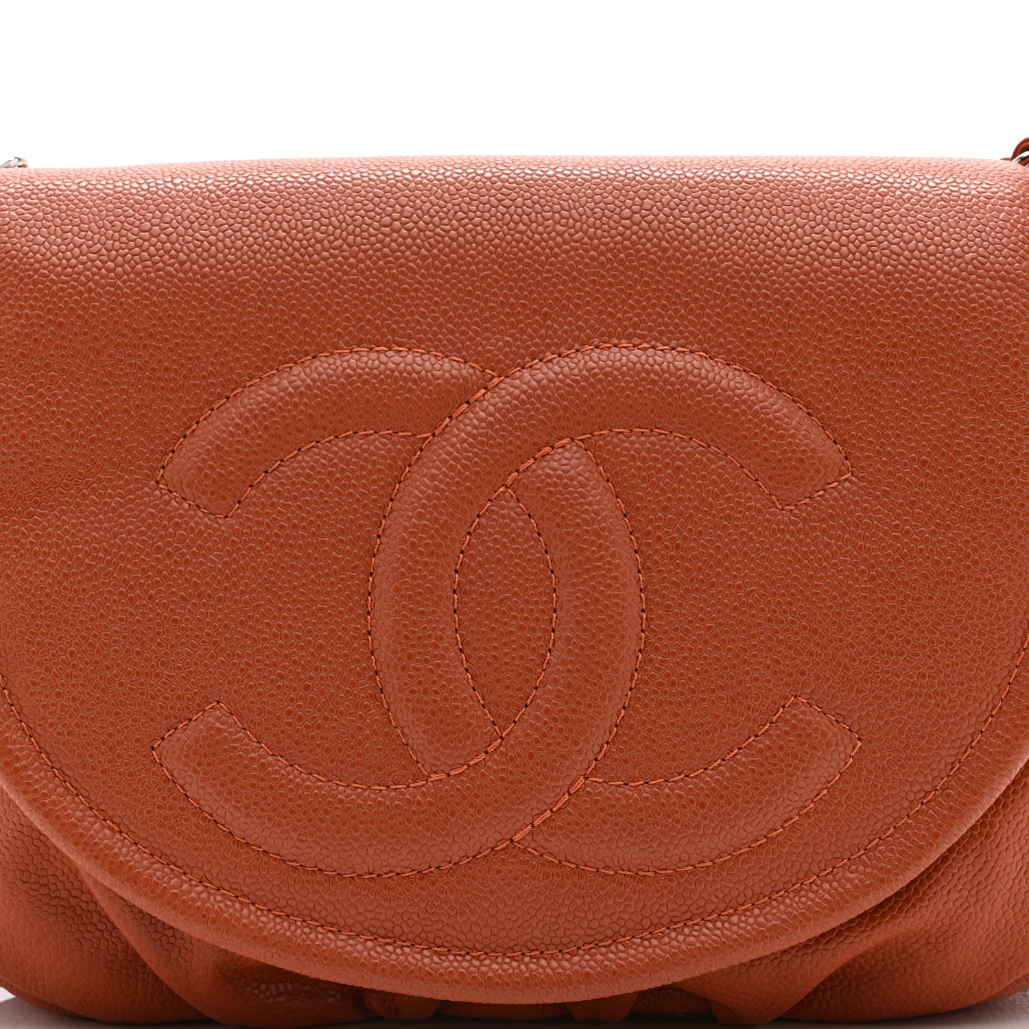 Chanel Caviar Half Moon Large Flap Pink 8 of 10