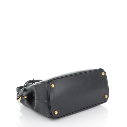 Prada Saffiano Small Galleria Double Zip Tote Black 4 of 8