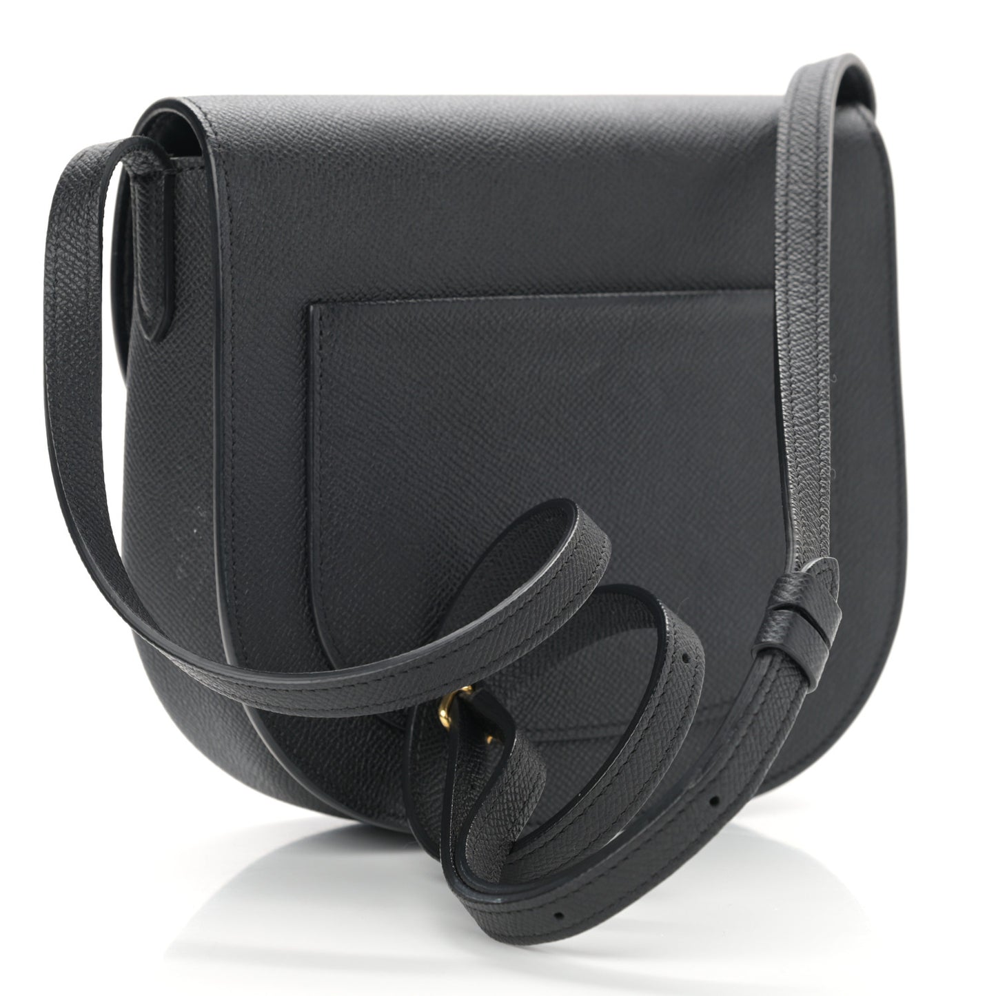 Grained Calfskin Small Trotteur Black