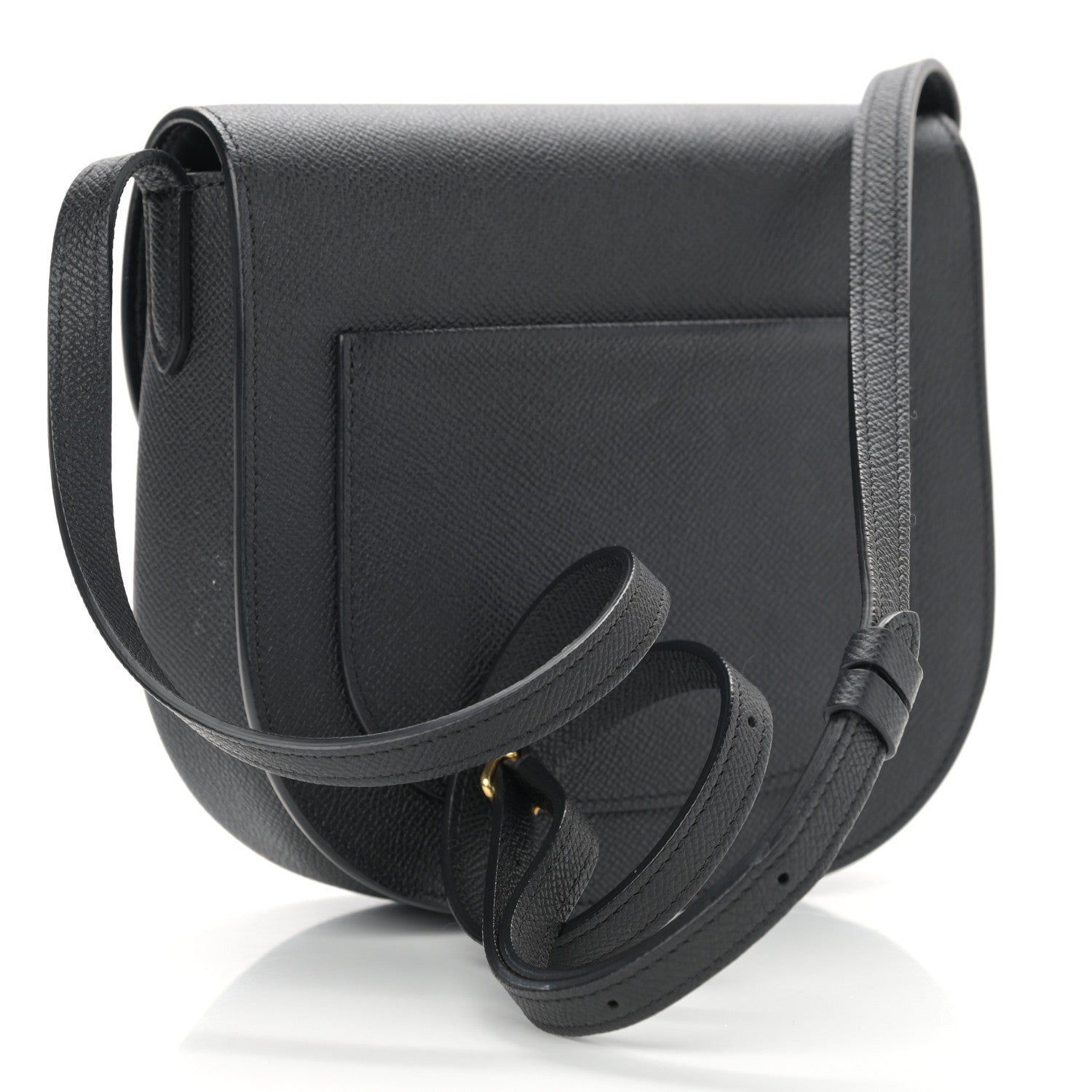 Celine Grained Calfskin Small Trotteur Black 3 of 12