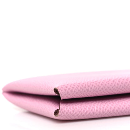 Hermes Epsom Calvi Card Case Mauve Sylvestre 11 of 13