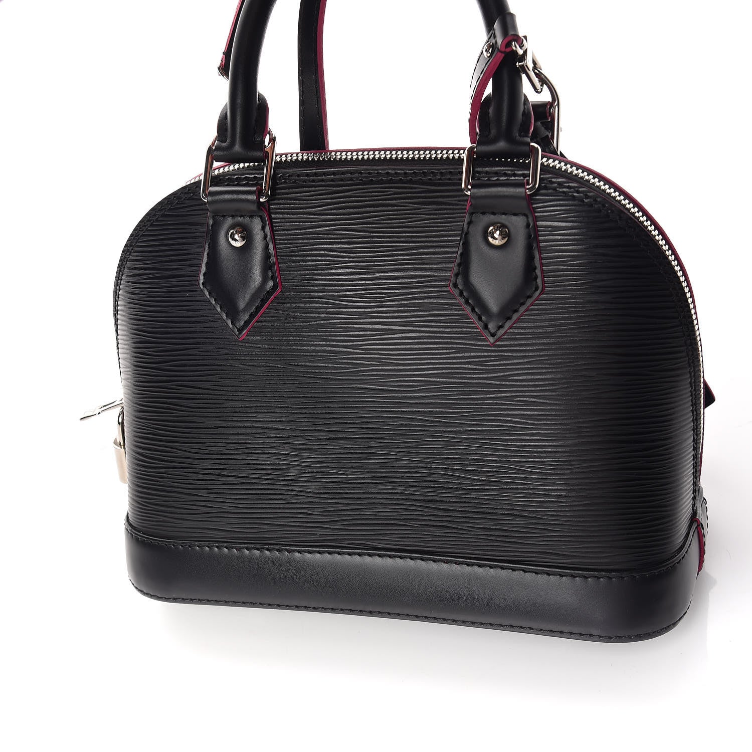 Louis Vuitton Epi Alma BB Black Hot Pink 11 of 14
