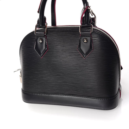 Louis Vuitton Epi Alma BB Black Hot Pink 11 of 14