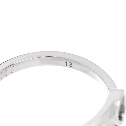 Gucci 18K White Gold Running G Ring 53 6.5 6 of 6