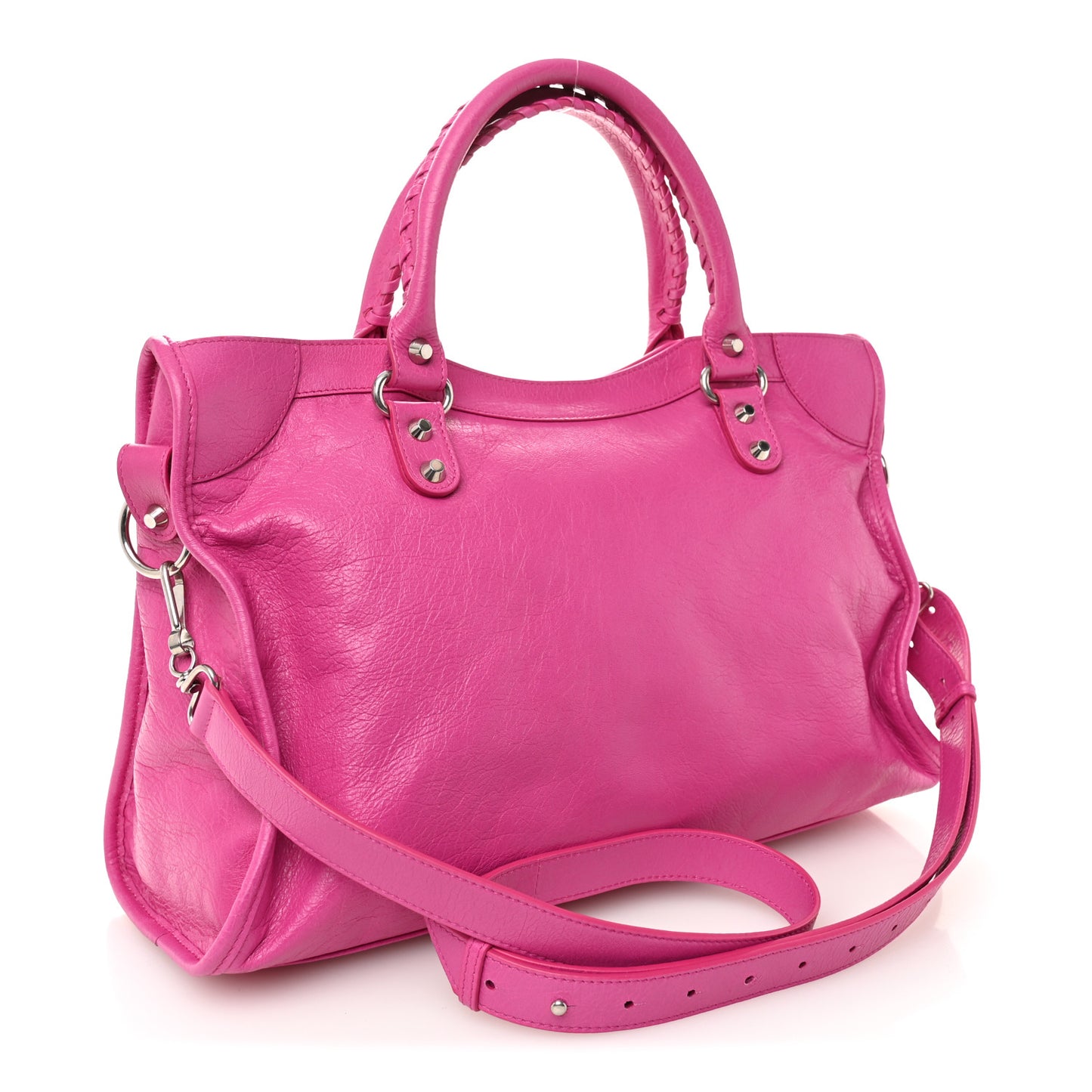 Agneau Classic Hardware Medium Le City Rose Magenta
