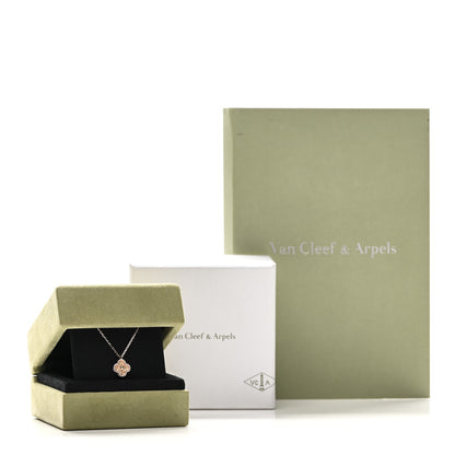 Van Cleef & Arpels 18K Rose Gold Sweet Alhambra Pendant Necklace 6 of 6