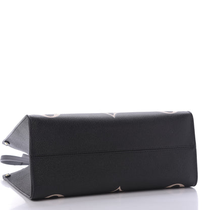 Louis Vuitton Empreinte Monogram Giant Onthego MM Black Beige 5 of 10