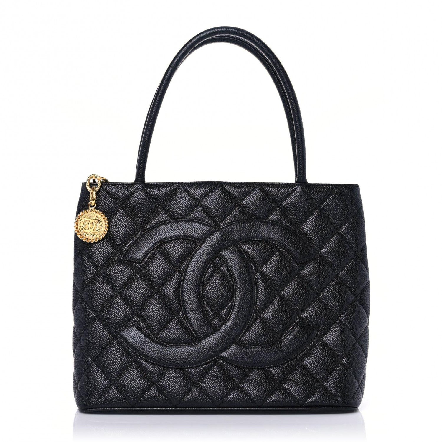 Chanel Caviar Quilted Medallion Tote Black 1 of 11