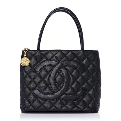 Chanel Caviar Quilted Medallion Tote Black 1 of 11