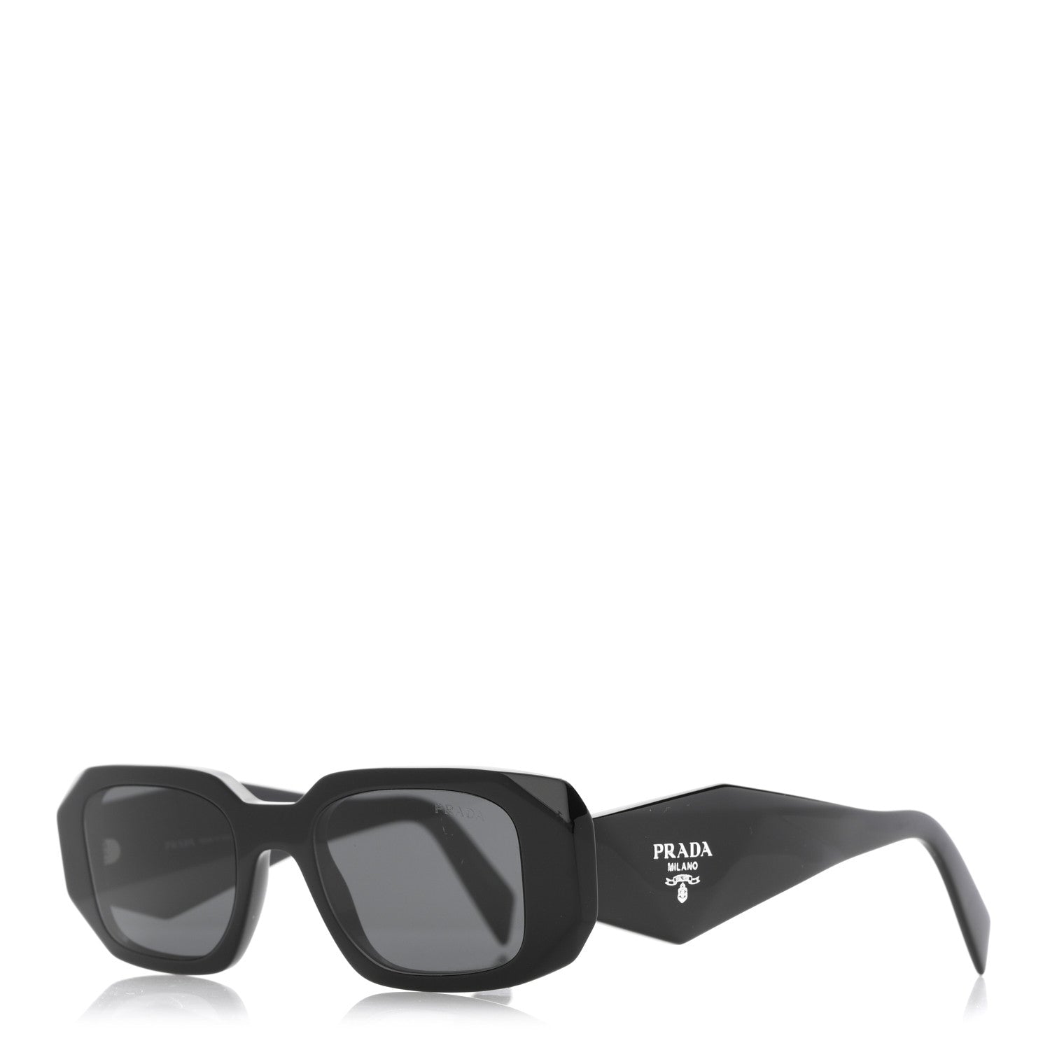 Prada Acetate Symbole Sunglasses SPR 17W Black 1 of 9