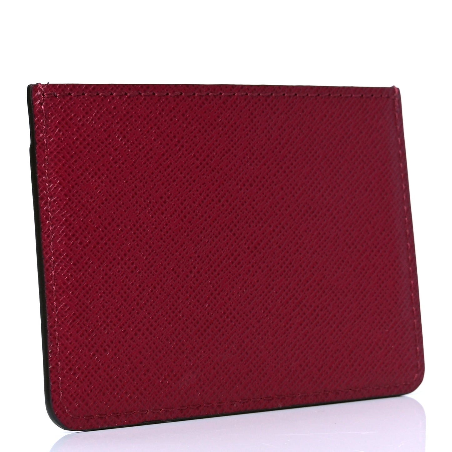 Calfskin Jeanne Wallet Card Holder Insert Fuchsia