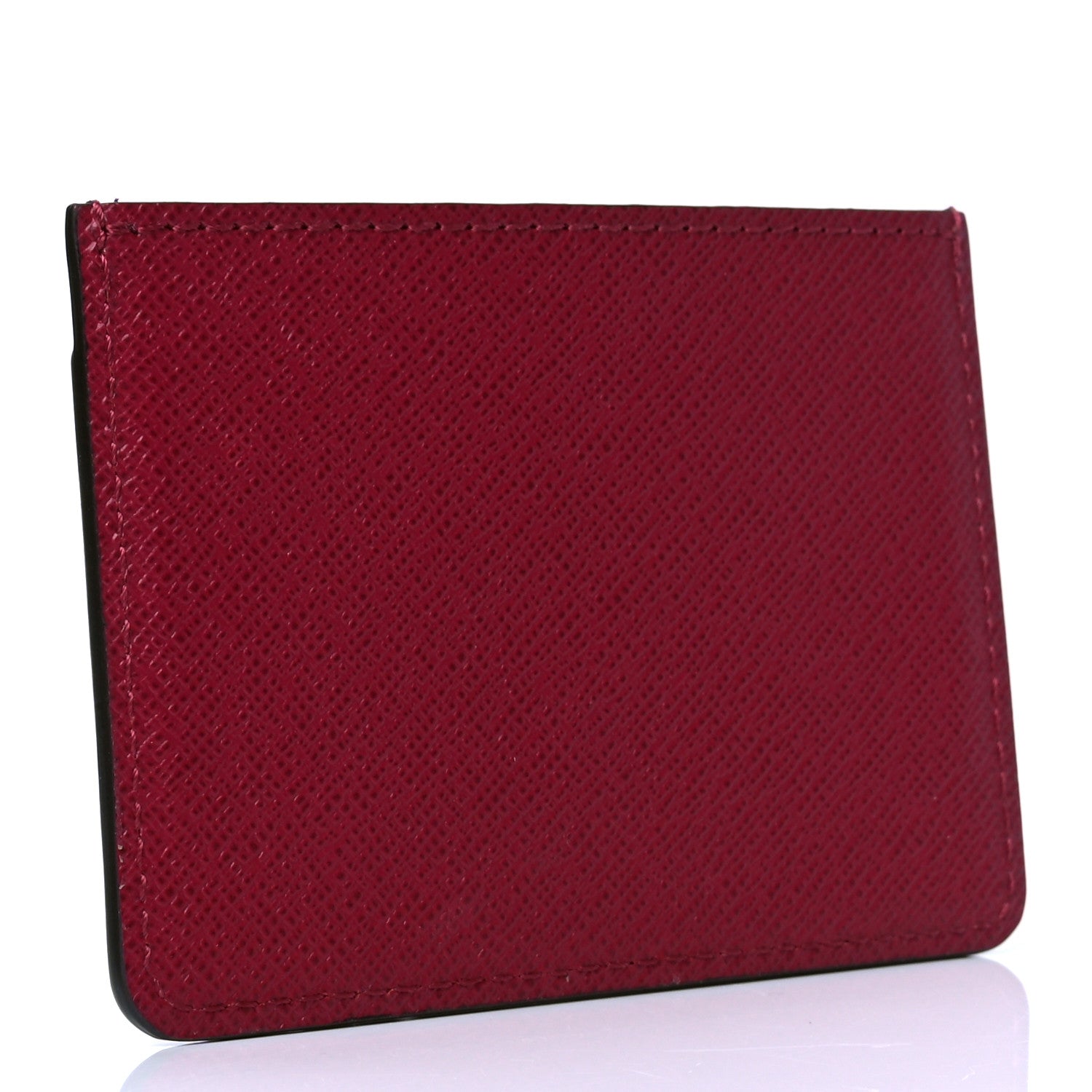 Louis Vuitton Calfskin Jeanne Wallet Card Holder Insert Fuchsia 4 of 8