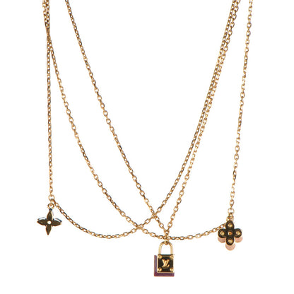 Louis Vuitton Sweet Charms Tiered Necklace Gold 1 of 3